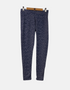 Navy Polka Dot Stretch Leggings