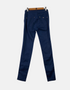 Navy Slim-Fit Trousers with Seam Detailing