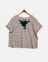 T-shirt red & blue line FM