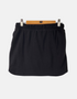 Casual Black Drawstring Skirt