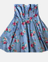 Strapless Floral Fit-and-Flare Dress