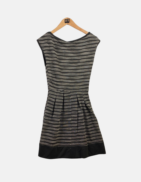 Striped Sleeveless Fit & Flare Dress