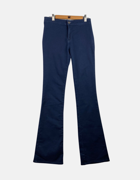Classic Navy-Blue Flare Pants