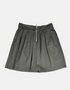 Black Pleated A-Line Skirt