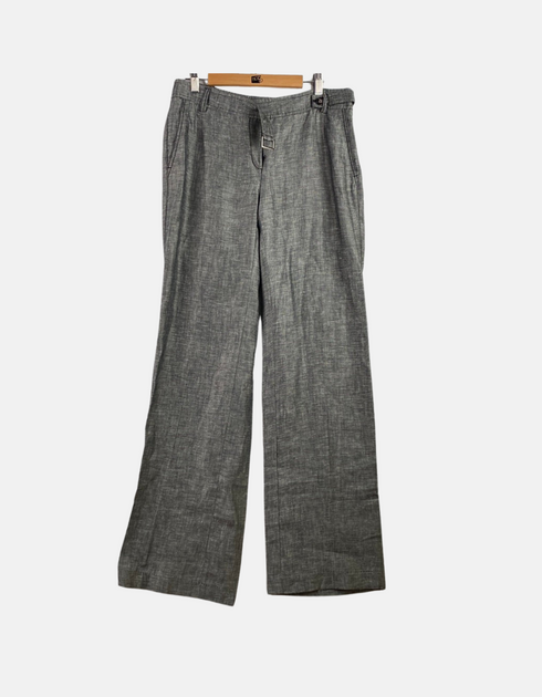 Wide-Leg Grey Trousers