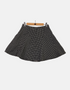 Black and White Polka Dot Flared Skirt