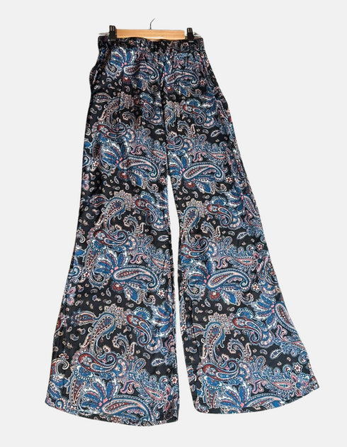 Bohemian Paisley Wide-Leg Pants