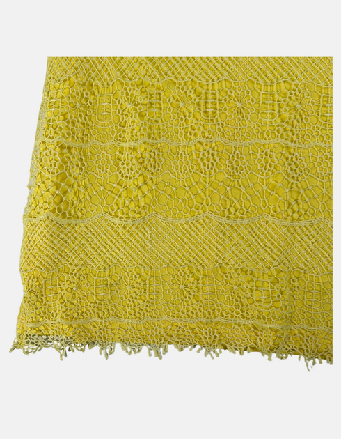 Sunshine Yellow Lace Overlay Tank