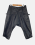 Unisex Black Cargo Harem Pants