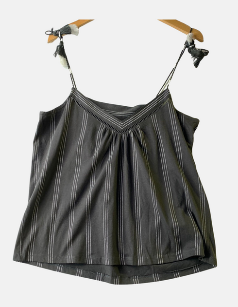 Women's Striped Tie-Strap Cami Top