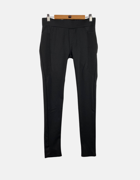 High-Rise Black Stretch Trousers
