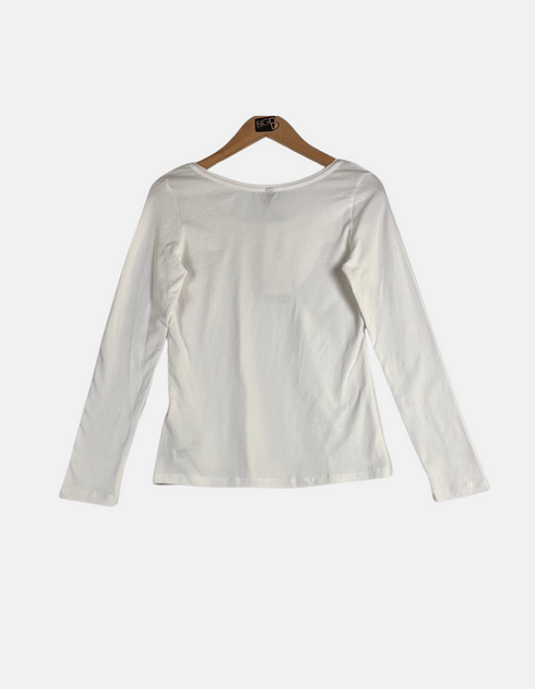 White long sleeve t shirt FM