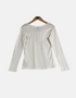 White long sleeve t shirt FM