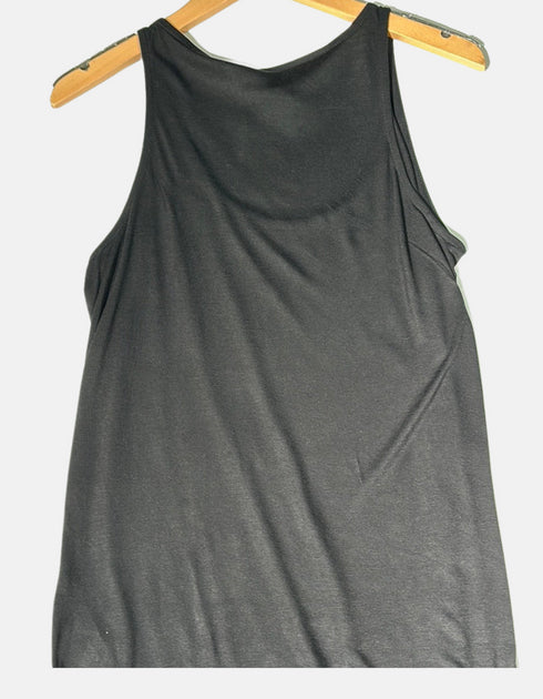 Charcoal Draped Tank Top F