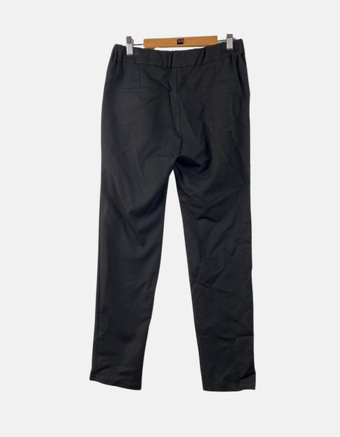 Tailored Black Slim-Fit Trousers