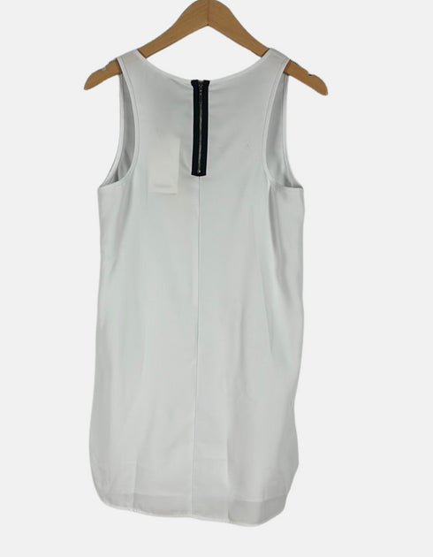 Sleek Silver Zip-Back Tank
