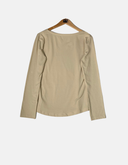 Basic Long Sleeve Crew Neck Top for Women