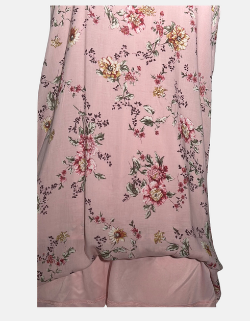 Women's Pink Floral Spaghetti Strap Dress