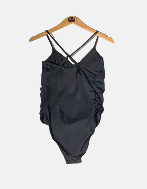 Sleek Black One-Piece Swimsuit