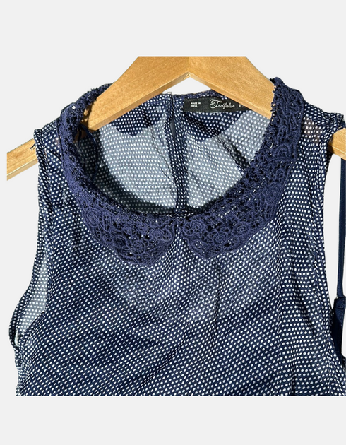 Midnight Polka Dot Delight Dress