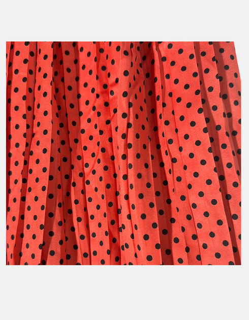 Polka Dot Pleated Skirt