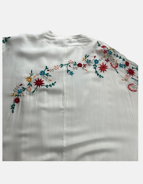 Embroidered Elegance Bomber Jacket F