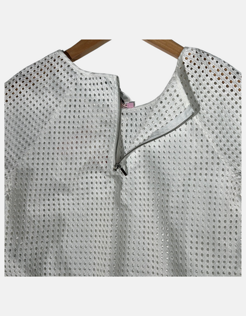 Silver Mesh Metallic Top