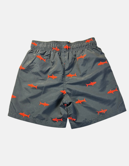 Kids' Shark Print Swim Shorts