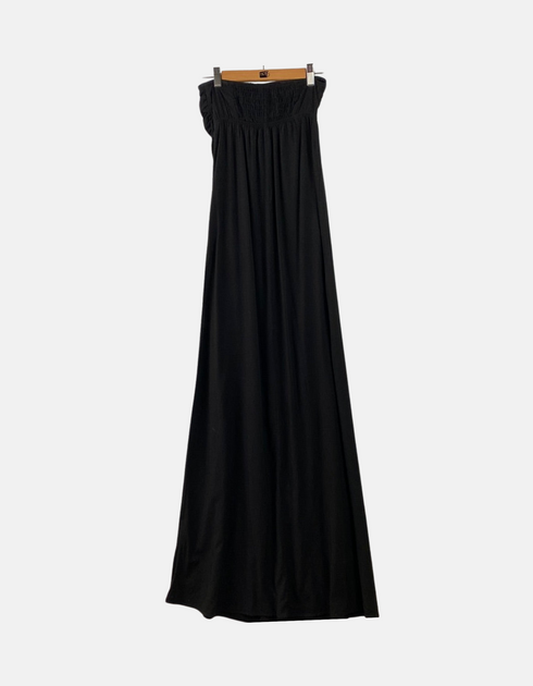 Strapless Black Maxi Dress