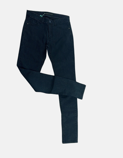 Nautical Pinstripe Slim-Fit Jeans