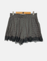 Polka Dot High-Waisted Shorts with Lace Trim