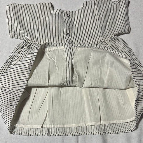 Baby Girls' Pinstripe Short-Sleeve Dress