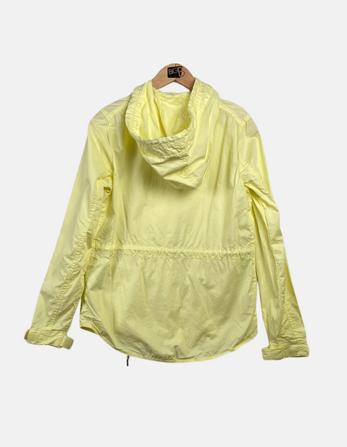 Light Yellow Hooded Windbreaker Jacket