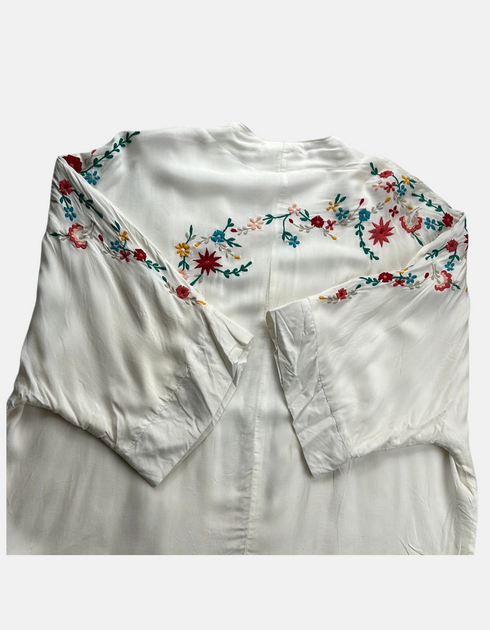 Embroidered Elegance Bomber Jacket F
