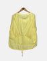 Drawstring Hem 3/4 Sleeve Top for Women – Yellow