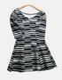 Parisian Striped Skater Dress