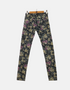 Jeans black floral FM