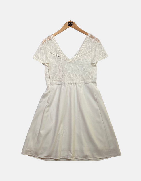 White lase dress FM