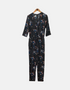 Floral Print Wrap-Style Jumpsuit