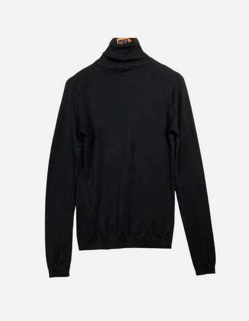 Women's Black Turtleneck Sweater