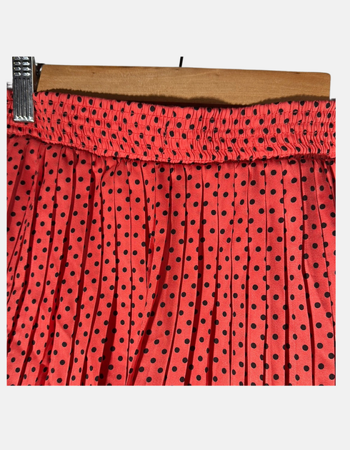 Polka Dot Pleated Skirt