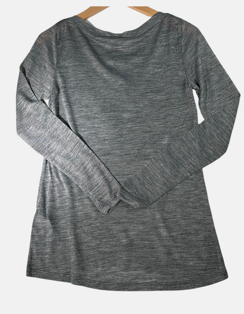 Heathered Charcoal Long-Sleeve Tee