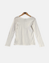 White long sleeve t shirt FM