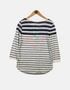 White &blue line T-shirt FM