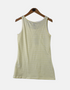 White Yellow striped Tank FM