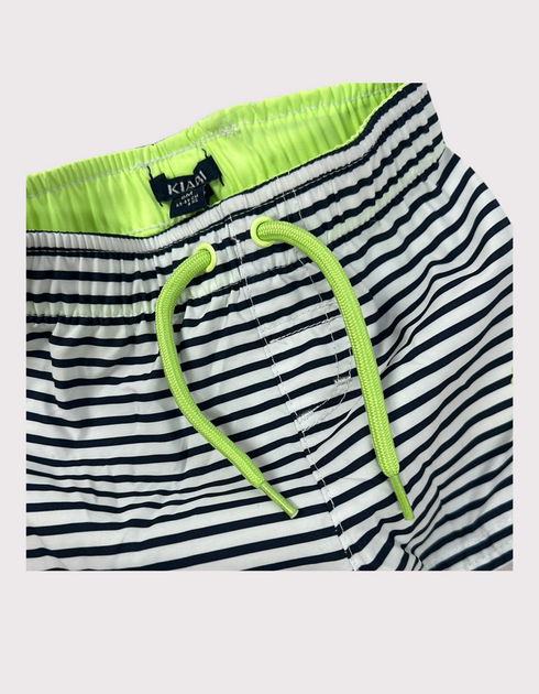Nautical Neon Lime Swim Trunks