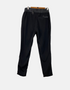 Black Drawstring Joggers with Zipper Pockets