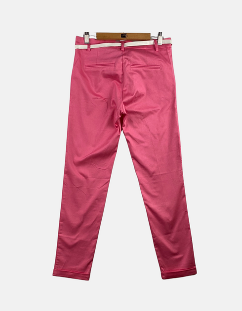Pink colour pants with belt FM