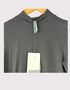 Slate Gray Mock Neck Jersey Top F