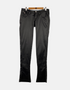 Black Slim-Fit Low-Rise Flare Pants